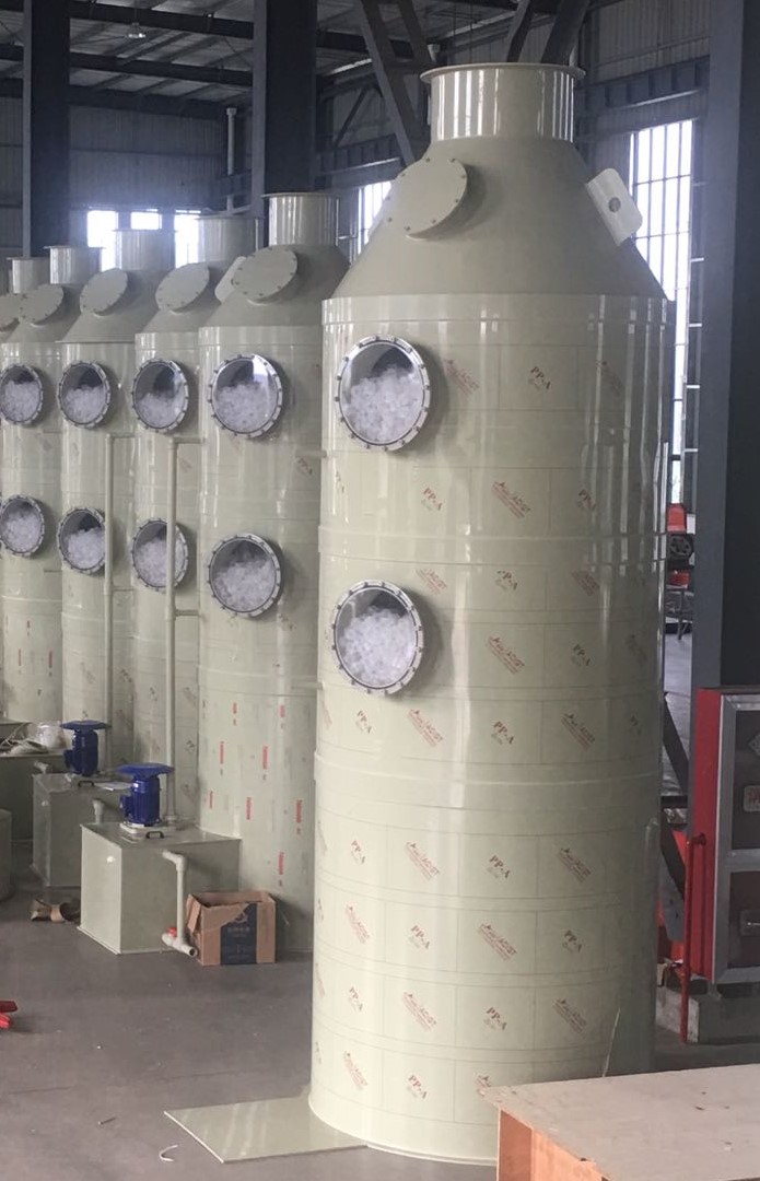 VOCs廢氣治理的洗滌塔中常見(jiàn)填料種類、特點(diǎn)